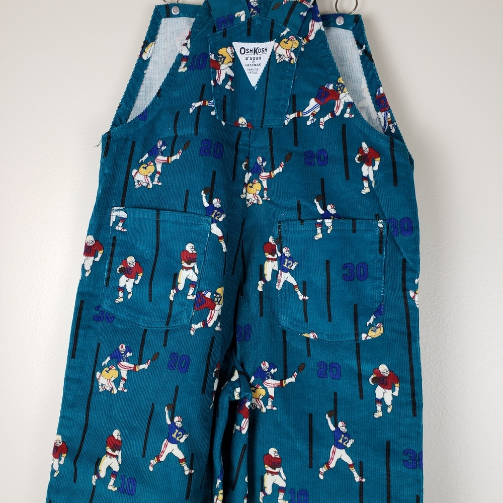 Oshkosh B'Gosh Vintage Corduroy Print Overalls, 6 - Picture 5 of 8